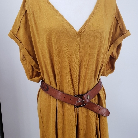 Vintage Artisan handmade belt women 30 brown embossed tooled vine leaf pattern - Picture 3 of 15